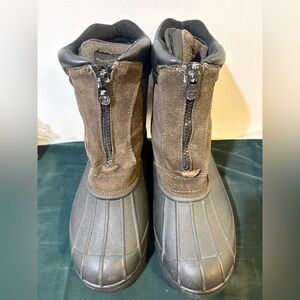 Brown Weatherproof Boots with Zipper